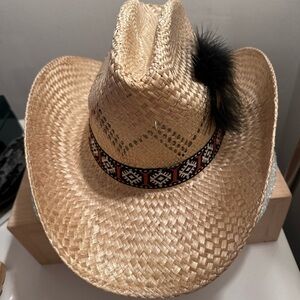 Vintage Men’s Stetson Straw Roadrunner Cowboy Hat w Bryancote Finish